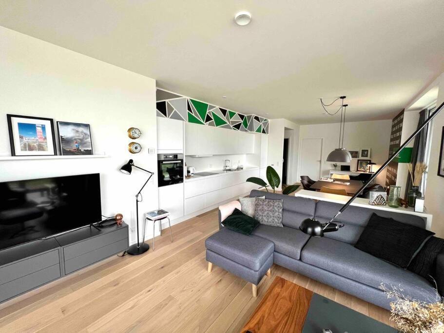 Bo Med Stil Og Udsigt Til Aarhus Lystbadehavn Apartman Kültér fotó